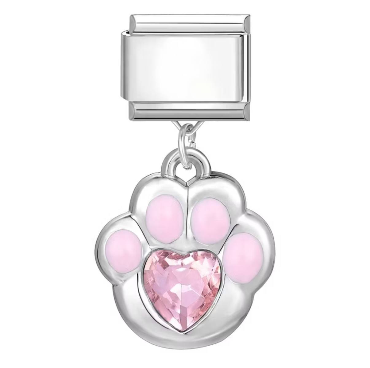 Pink Paw Dangly